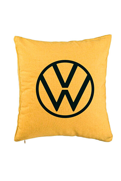 BEKZ Față de pernă, model Volkswagen, 40x40 cm, galbenă