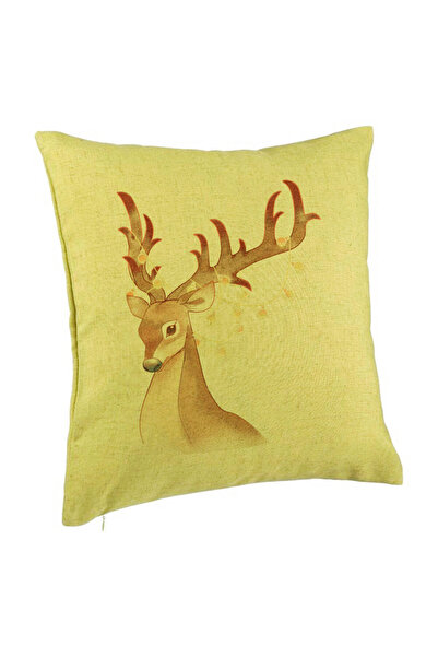 BEKZ Față de pernă de Crăciun cu reni, 1, 40x40 cm, verde