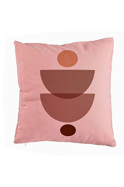 BEKZ Față de pernă, model abstract creativ 3, 40x40 cm, roz