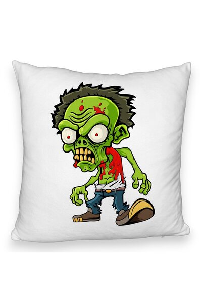 BEKZ Perna Decorativa Fluffy, Model Zombie, 40x40 cm, Alba, Husa Detasabila, ...