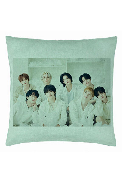 BEKZ Față de pernă, Stray Kids 10, 40×40 cm, Verde mentă