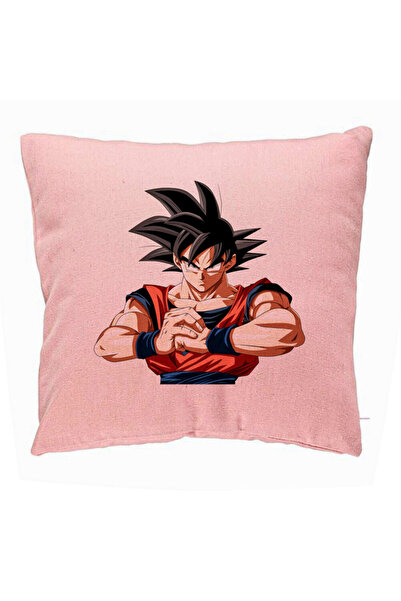 BEKZ Διακοσμητικό μαξιλάρι με τον Dragonball Goku 2, 40x40 εκ., Ροζ, Αφαιρούμ...