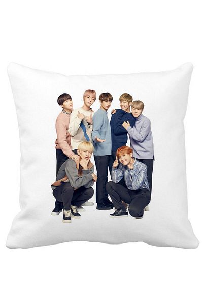 BEKZ Bts Army 11 Pillowcase, 40×40 Cm, White, Matte