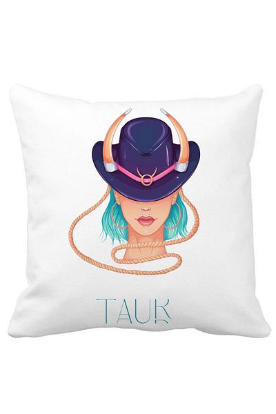 BEKZ Pillowcase, Taurus, 40x40 Cm, White, Matte