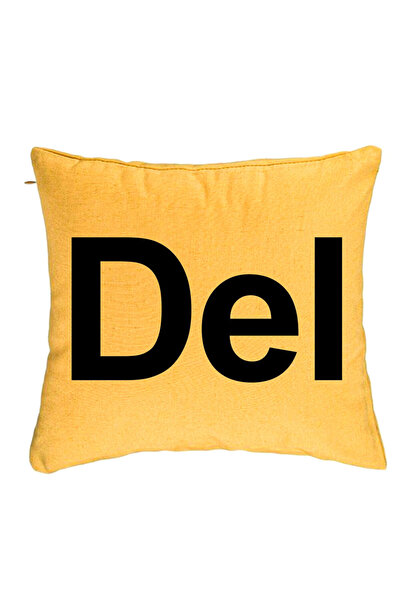 BEKZ Față de pernă, Del Model, 40x40 cm, galbenă