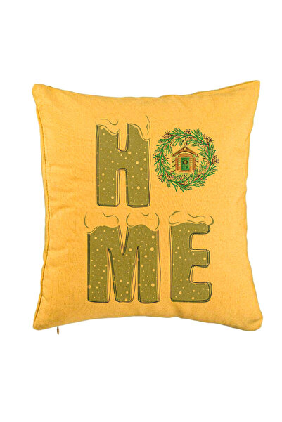 BEKZ Față de pernă de Crăciun, Home, 40x40 cm, galbenă