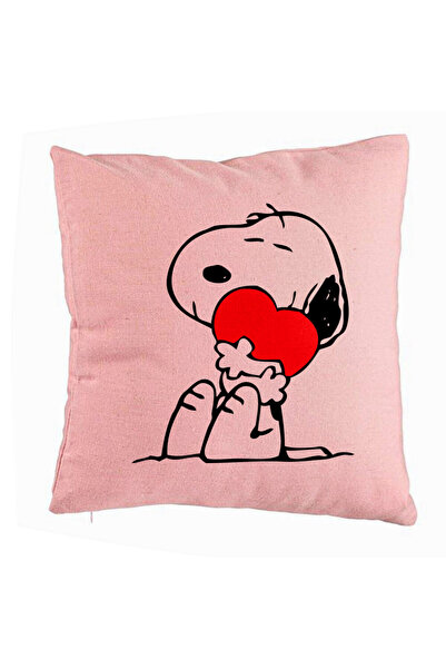 BEKZ Față de pernă, model Doggo Love, 40x40 cm, roz