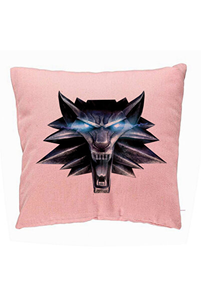 BEKZ Față de pernă pentru fanii Witcher, 40x40 cm, roz