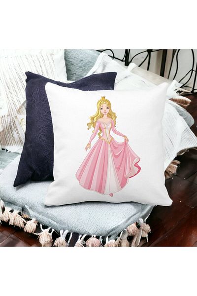 BEKZ Square Pillowcase Golden Princess, 40x40 Cm, White, Matte