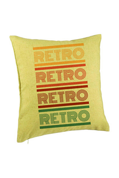 BEKZ Perna Decorativa, Model Retro Colors, 40x40 cm, Verde, Husa Detasabila, ...