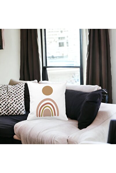 BEKZ Față de pernă cu model creativ abstract 5,40x40 cm, alb, mat