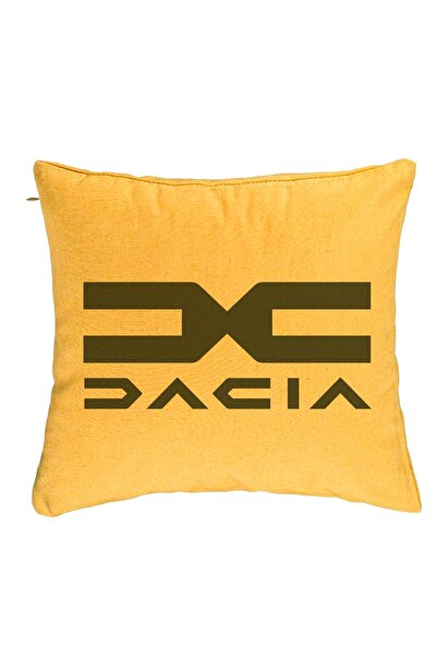 BEKZ Perna Decorativa, Dacia, 40x40 cm, Galben, Husa Detasabila, Burduf