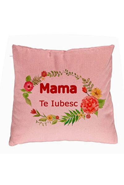 BEKZ Față de pernă, model pentru mama te iubesc 2, 40x40 cm, roz