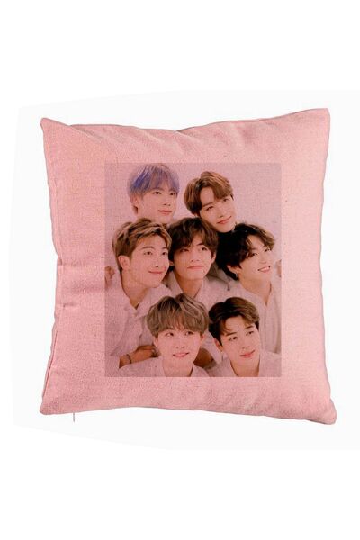 BEKZ Față de pernă BTS Army 10, 40x40 cm, roz