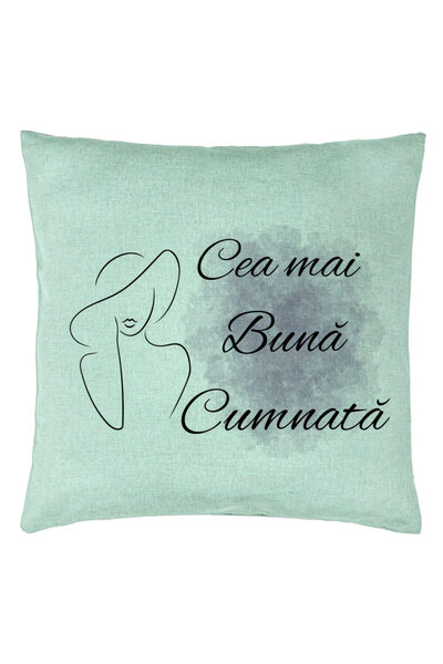 BEKZ Μαξιλαροθήκη για την κουνιάδα 1, 40x40 εκ., Πράσινο της μέντας