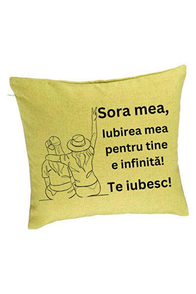 BEKZ Față de pernă My Sister 8, 40x40 cm, verde