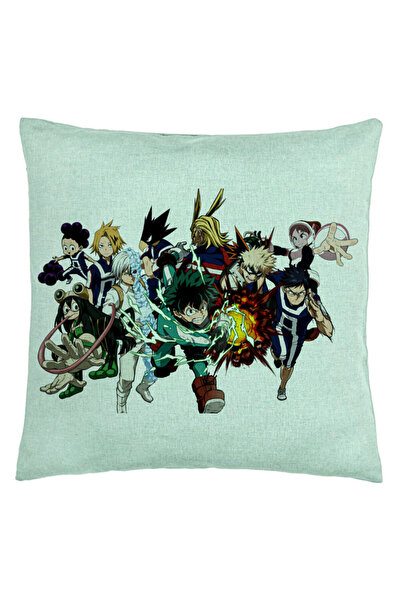BEKZ Διακοσμητικό μαξιλάρι με χαρακτήρες My Hero Academia, 40x40 εκ., Πράσινο...