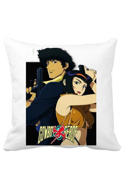 BEKZ Cowboy Bebop Pillowcase, 40x40 Cm, White, Matte