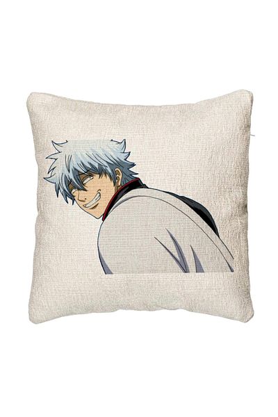 BEKZ Fata de perna Canapea cu Gintama Gin, 40x40 cm, Cu fermoar