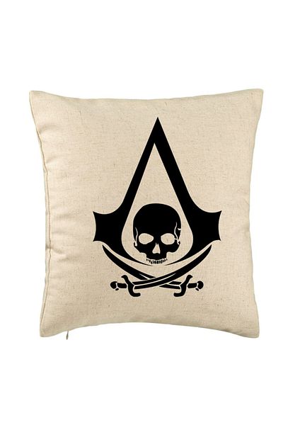 BEKZ Față de pernă cu fani Assassin's Creed, 40x40 cm, bej