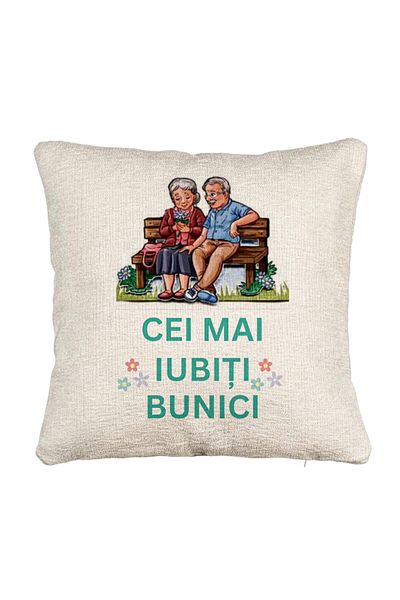 BEKZ Fata de perna Canapea pentru Bunici 9, 40x40 cm, Cu fermoar