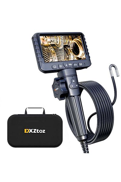 DXZtoz Industrial Endoscope 1080P Digital Articulating Borescope IP67 Waterproof Snake Scope Camera