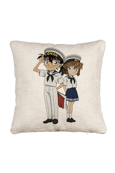 BEKZ Perna Decorativa Canapea cu Detective Conan 2, 40x40 cm, Cu fermoar