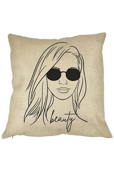 BEKZ Perna Decorativa, Beauty life, 40x40 cm, Husa Detasabila, Burduf