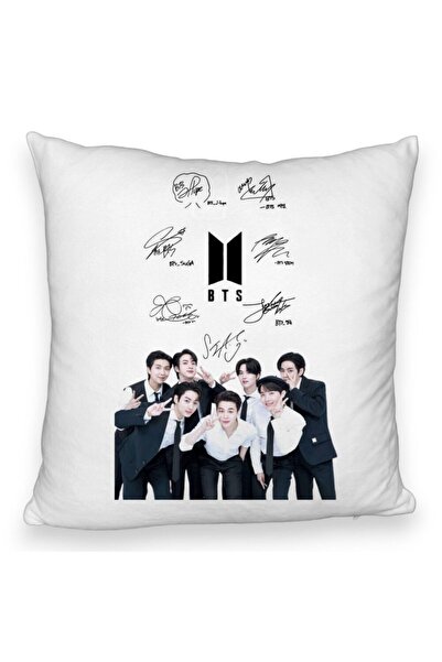 BEKZ Perna Decorativa Fluffy BTS Army 3, 40x40 cm, Husa Detasabila, Burduf