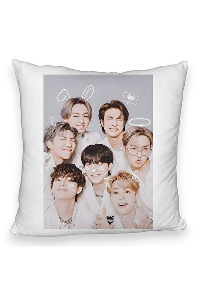 BEKZ Perna Decorativa Fluffy , Stray Kids 11, 45×45 cm, Cu fermoar