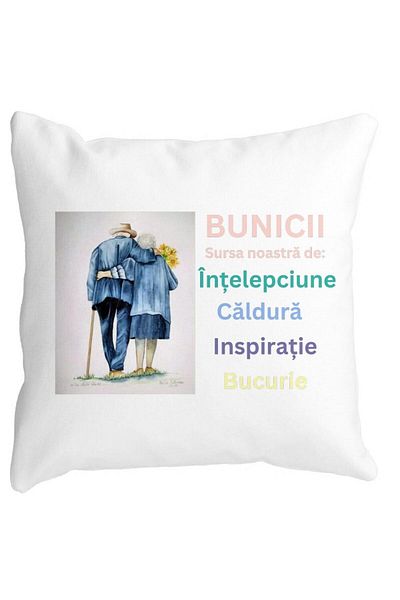 BEKZ Pillowcase For Grandmas 8, 40x40 Cm, White, Matte