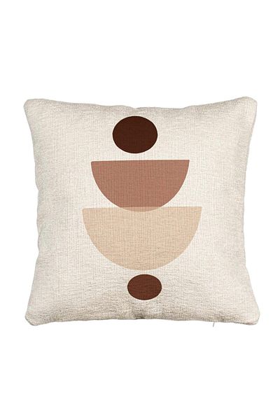 BEKZ Fata de perna Canapea, Model cu Model Abstract Creativ 2, 40x40 cm, Cu fermoar