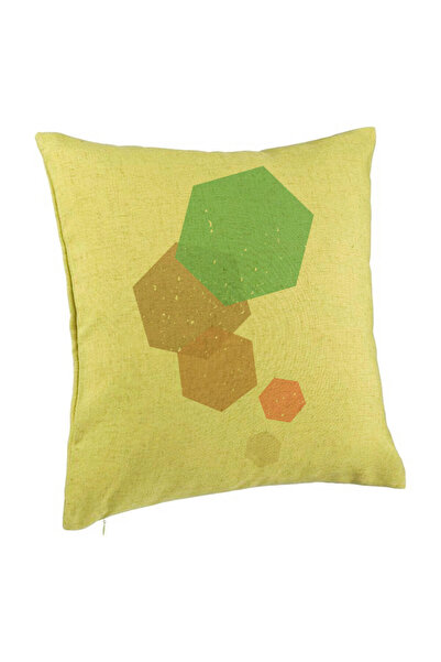 BEKZ Perna Decorativa, Model Forme Geometrice 2, Multicolor, 40x40 cm, Verde,...