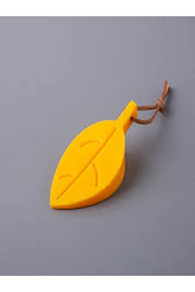 Generic 3قطع حاجز باب من السيليكون بشكل اوراق اشجار مبتكرة واقي اصابع الاطفال