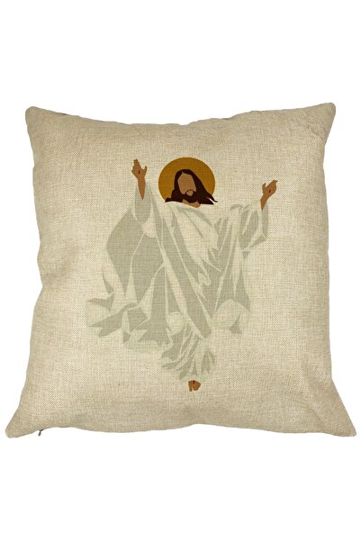 BEKZ Față de pernă cu tematică de Crăciun, Iisus Hristos, 40x40 cm