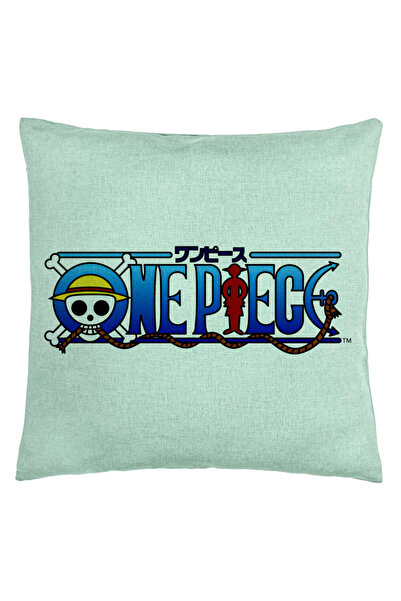 BEKZ Perna Decorativa cu Onne Piece, 40x40 cm, Verde Menta, Husa Detasabila, ...