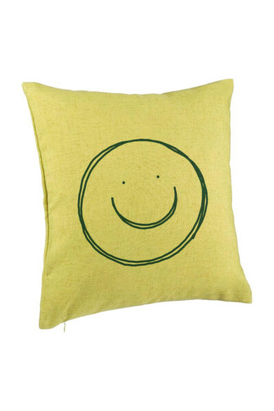 BEKZ Μαξιλαροθήκη, Σχέδιο Χαμογελαστού Φαντάσματος, 40x40 Εκ., Πράσινο