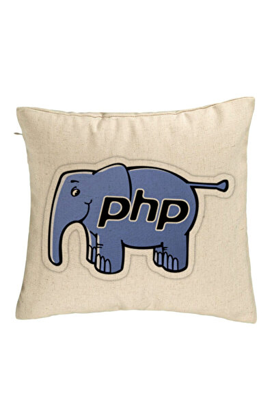 BEKZ Decorative Pillow, PHP Model, 40x40 cm, Beige, Removable Cover, Bellows