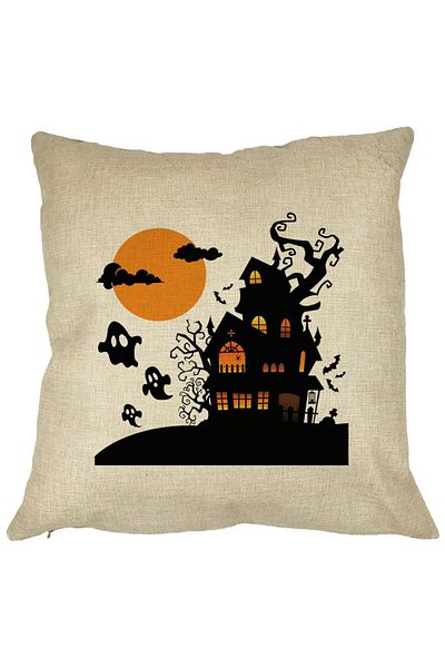 BEKZ Față de pernă cu motiv de Halloween, 40x40 cm