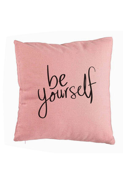 BEKZ Față de pernă, model Be Yourself, 40x40 cm, roz