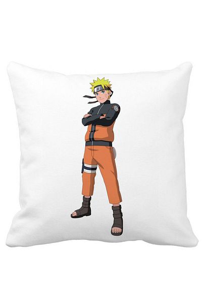 BEKZ Naruto Pillowcase, 40x40 Cm, White, Matte