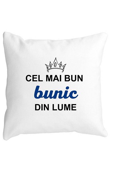 BEKZ Pillowcase For Grandpa 1, 40x40 Cm, White, Matte