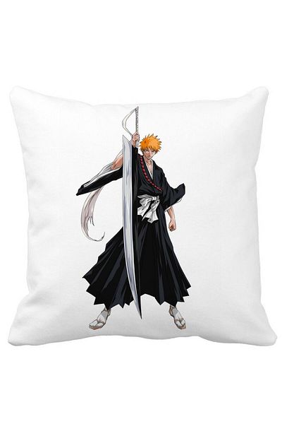 BEKZ Bleach Pillowcase - Ichigo, 40x40 Cm, White, Matte