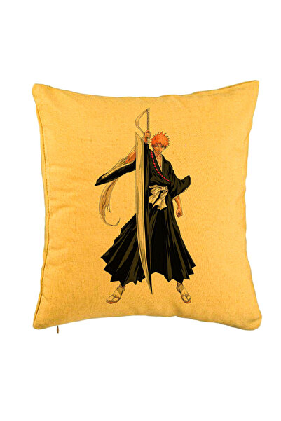BEKZ Față de pernă Bleach - Ichigo, 40x40 cm, galbenă