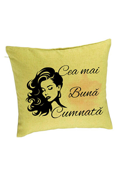 BEKZ Декоративна възглавница за снаха 3, 40x40 см, Зелена, Свалящ се калъф, Мех