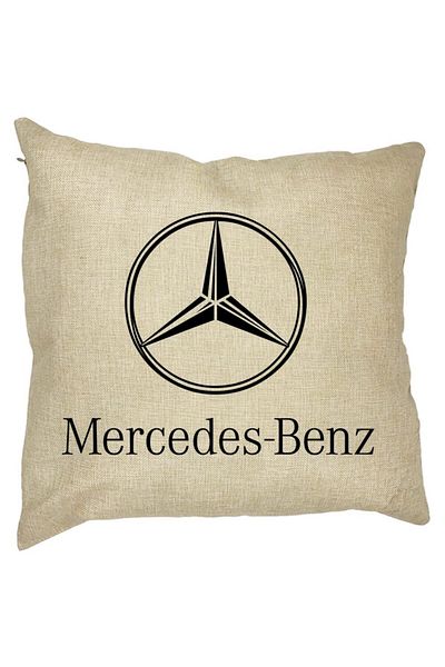 BEKZ Perna Decorativa Patrata Mercedes, 40x40 cm, Husa Detasabila, Burduf