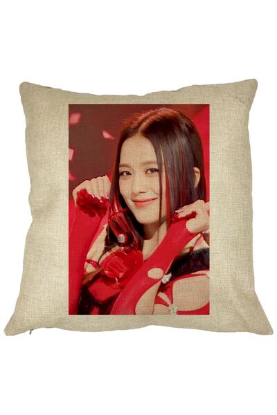 BEKZ Διακοσμητικό μαξιλάρι Jisoo BlackPink 1, 40×40 cm, Αφαιρούμενο κάλυμμα, ...