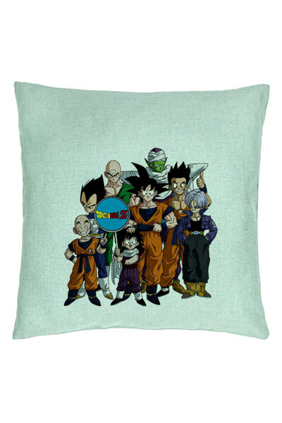 BEKZ Διακοσμητικό μαξιλάρι με χαρακτήρες Dragonball 2, 40x40 εκ., Πράσινο της...