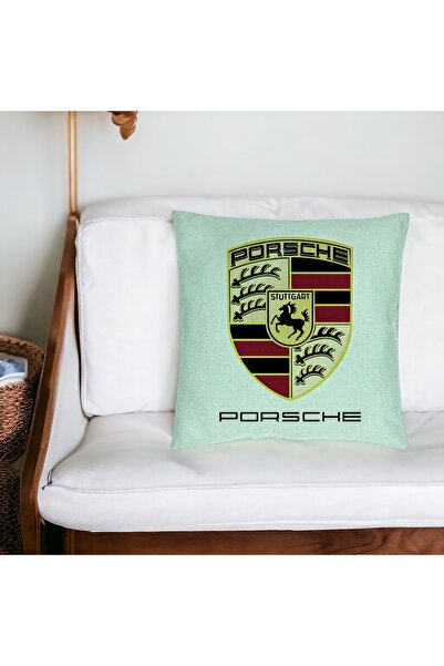 BEKZ Față de pernă, model Porsche, 40x40 cm, verde mentă