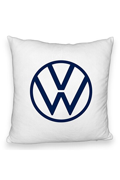 BEKZ Perna Decorativa Fluffy, Model Volkswagen, 40x40 cm, Alba, Husa Detasabi...